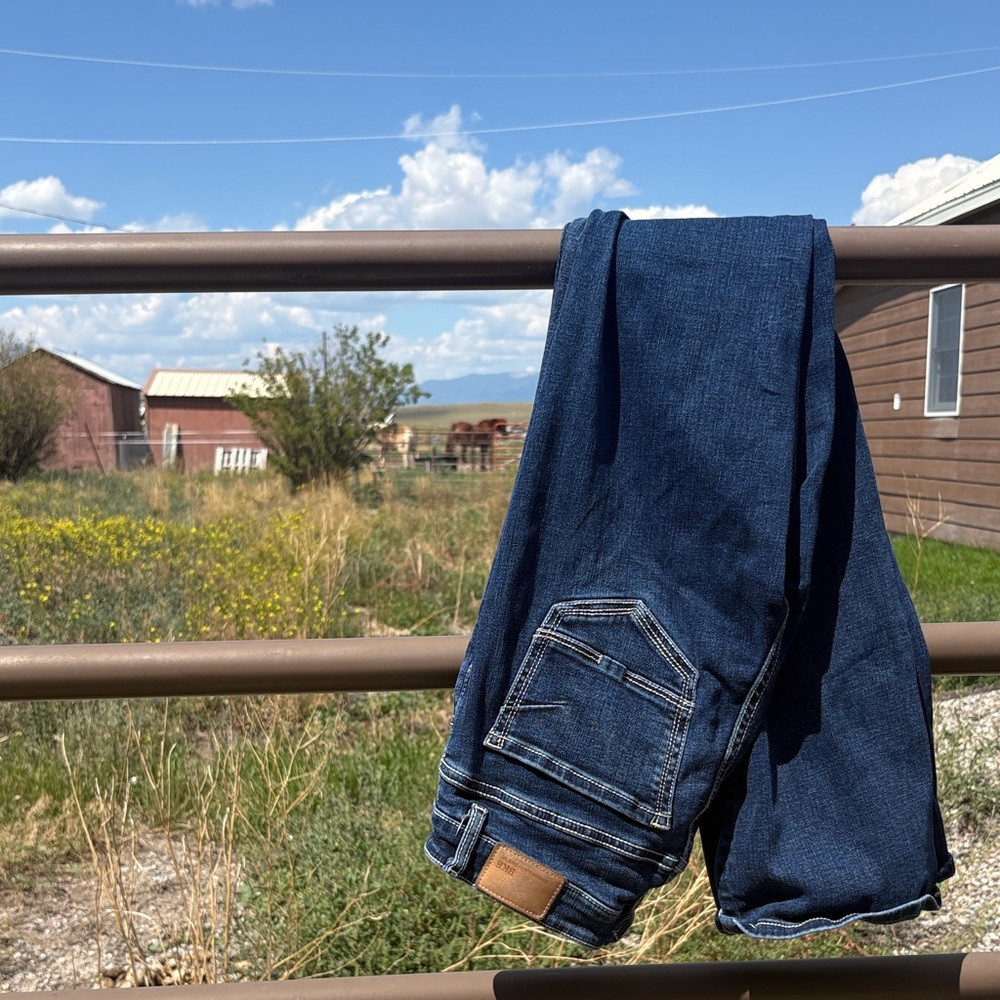 BKE Dark Blue Straight Jeans